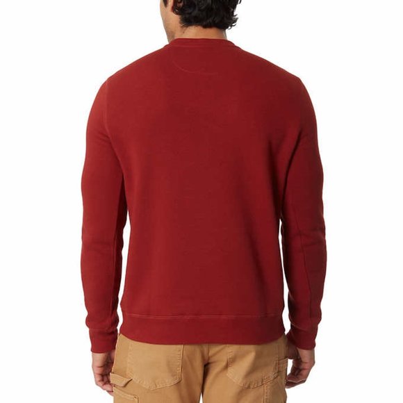 NWoT GH Bass & Co Men's Sueded Fleece Crew Neck Sweatshirt Size M Red $65 DD158 - Picture 3 of 4